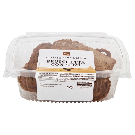 Bruschetta con Semi Il Viaggiator Goloso